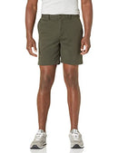 Amazon Essentials Men's Slim-Fit 7" Chino Short Dark Olive Size 33 - Brand New