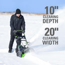 GREENWORKS PRO 80V 20" Cordless Battery Snow Blower, 2.0 Ah Battery & Charger - Like New
