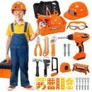 JOYSTONE 42PCS TOOL SET TODDLER BEGINNER TOOL BOX & TOY CHAINSAW DRILL - YELLOW - Brand New