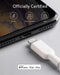 ANKER POWERLINE II LIGHTNING CABLE, 3FT USB CHARGING LIGHTNING CORD, 2 PACK - Like New