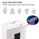 WOLVERINE SD9112 P5 Micro Cut Paper Shredder, 10 Sheet, 60Min, 6 Gal, White - Brand New