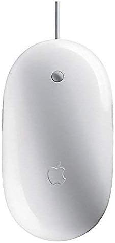 Apple Mighty Mouse A1152 Wired USB MB112LL/B - WHITE Like New