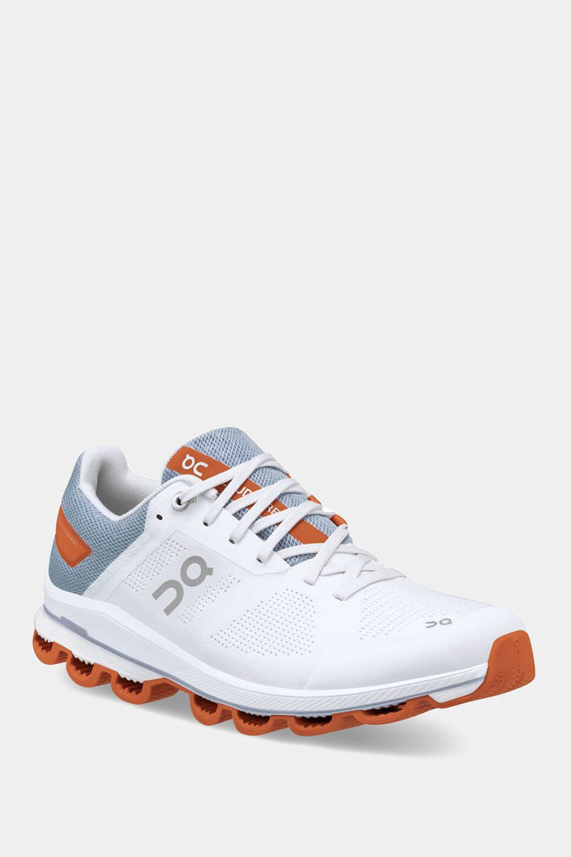 ON CLOUDSURFER 6 NEUTRAL RUNNING SHOE - SIZE: WOMEN 10 - WHITE/FLAME - Like New