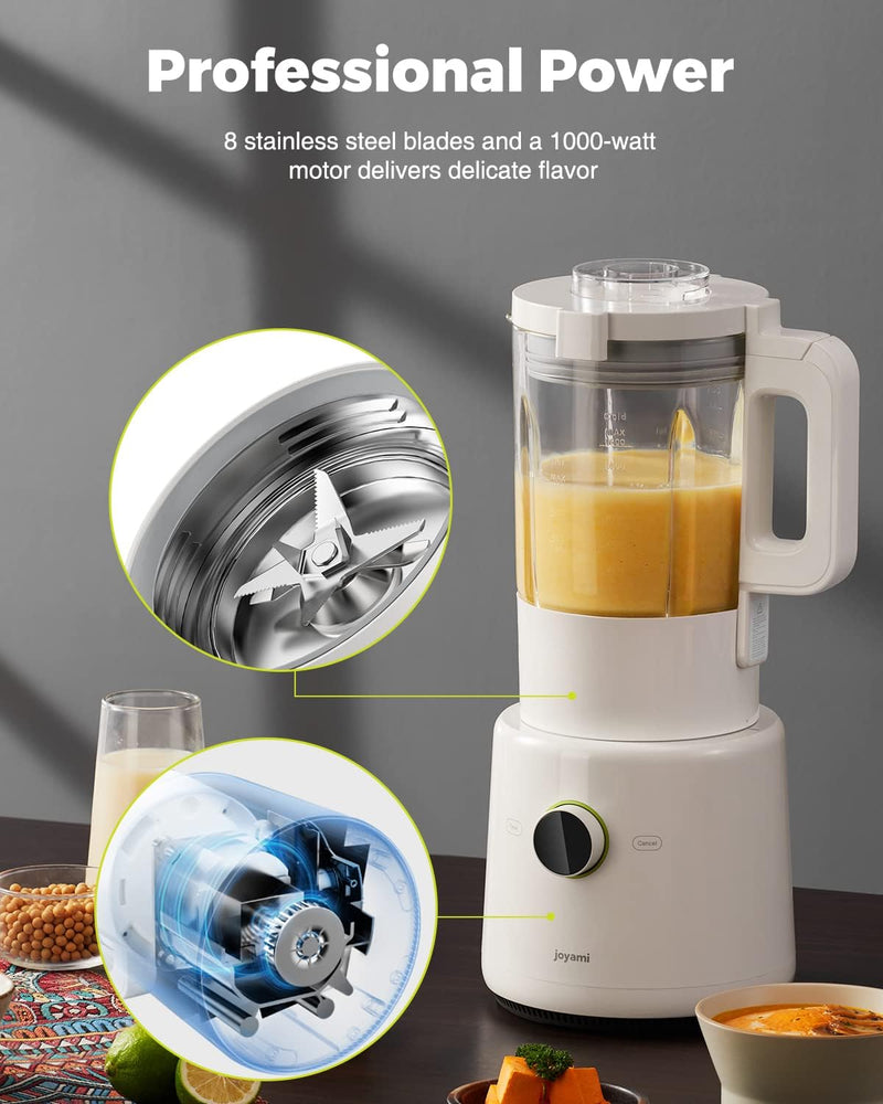 JOYAMI Countertop Food Blender, Mijia App Control,9-Speed, 56OZ - Scratch & Dent