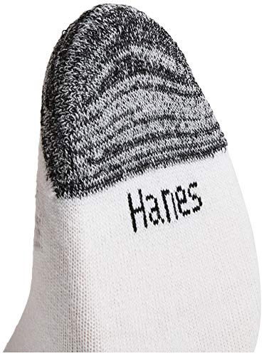 HANES WOMEN'S LIGHTWEIGHT BREATHABLE NO SHOW, SIZE: 8-12, ASSORTED WHITES - Like New