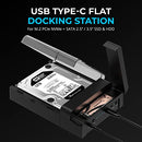 SABRENT LAY FLAT NVME & SATA HDD/SSD DOCK USB-C 10GBPS MULTICOLOR DS-UFNC - Like New