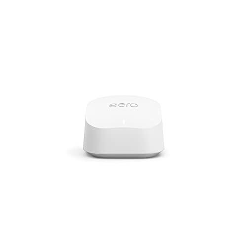 EERO AMAZON EERO 6+ MESH WIFI ROUTER SUPPORTS INTERNET PLANS UP TO 1 PACK WHITE - Like New