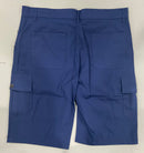 ROAMING SOUL MEN'S COTTON FLEX STRETCH CARGO SHORTS SIZE 36 - BLUE - Brand New