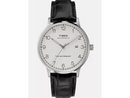 TIMEX AUTOMATIC MEN'S LEATHER WATCH - BLACK - Like New