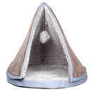 PETMAKER Sleep and Play Cat Bed with Removable Teepee Top - Tan - Brand New
