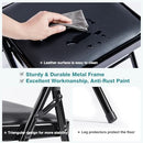 Yapamar Folding Chair 4-Pack, Leather Padded Chairs, B0FHWZM3H9 - Black - Like New