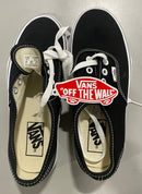 VANS - AUTHENTIC UNISEX SHOES - SIZE: MEN 4.5 WOMEN 6.0 - BLACK /WHITE - Brand New
