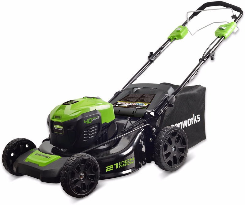 Greenworks 40V 21 inch Self-Propelled Cordless Lawn Mower, Battery Not Included - Like New