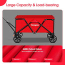 HOMGAVA COLLAPSIBLE FOLDING WAGON HEAVY DUTY WITH WHEELS NYX07-033-RED - RED - Like New