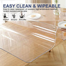 24x50 inch Transparent PVC Table Cover Protector Kitchen Dining Room Coffee - Brand New