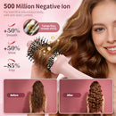 HIPPIH Infrared Blow Dryer Brush 4 in 1 Hair Dryer Brush Anti-frizz - Pink - Like New