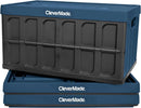 CLEVERMADE COLLAPSIBLE STORAGE BINS WITH LIDS OCEAN 3 PACK 46L - Scratch & Dent