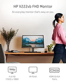 HP V222VB FHD MONITOR 1080P VA DISPLAY 75HZ REFRESH RATE 21.5" COMPUTER SCREEN - Like New