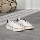 W22707 COLE HAAN WOMEN GRANDRO TOPSPIN COURT SNEAKER IVORY/BLACK SIZE 8.5 - Like New