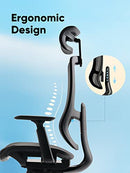 Ouliean Ergonomic Office Chair Adjustable Lumbar Support - Black - Like New