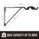 CARTMAN Bike Hanger Wall Mount Horizontal Foldable Bicycle Holder - Brand New