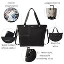 Large Carryall Tote Bag Lightweight Nylon Weekender Travel Beach Bag B0938FFDQN - Brand New