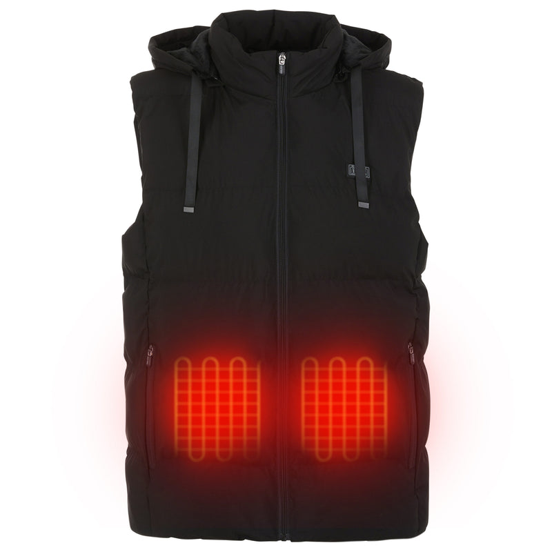 HELIOS PAFFUTO HEATED VEST – UNISEX - SIZE: XL - BLACK - Scratch & Dent