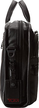 Tumi Organizer Portfolio Brief, Black Leather-Alpha 2, One Size - Brand New
