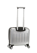 ROCKLAND REVOLUTION HARDSIDE ROLLING COMPUTER CASE 16"X9"X17" BF29 - SILVER - Like New