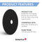 AMERICO STRIPPING PADS, 20" DIAMETER, 5/CARTON - BLACK - Like New
