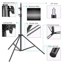 Neewer Light Stands 10 Feet/3 Meters Pro Heavy Duty Spring Cushioned B07X3JQVS4 - Like New