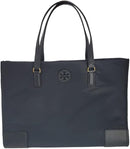 Tory Burch 136144 Ella Black Gold Hardware Women's Large Nylon Tote Bag - Black - Brand New