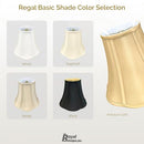 Royal Designs Flare Bottom Outside Corner Scallop Bell Lamp Shade BS-703-12BG - Brand New