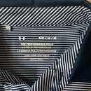 UNDER ARMOUR MEN'S PERFORMANCE STRIPE GOLF POLO - SIZE: MEN M - NAVY/LOGO-NAVY - Brand New