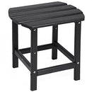 N&V HDPE Side Table, Adirondack Outdoor, Poly Lumber End, B09Q53RGP8, Black - Brand New