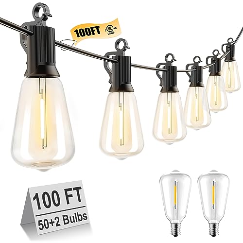 Brightown Outdoor Solar String Lights Waterproof 58FT 25 Shatterproof Bulbs Like New