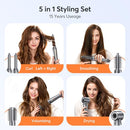 BOPCAL 5 IN 1 HOT AIR STYLER WRAP FOR WOMEN HIGHSPEED FRIZZFREE - SILVER GREY - Like New