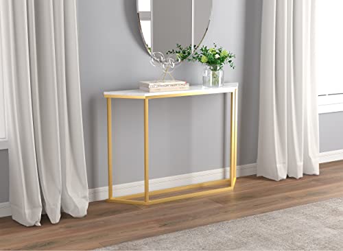 Wray Sturdy Safdie Console Table - Marble Gold - Like New