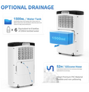 AIRPLUS 1,500 Sq. Ft 30 Pints Dehumidifier for Home White AP1907 - Like New