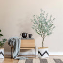 4FT Artificial Eucalyptus Tree, Fake Eucalyptus Tree with White Silver Leaves - Like New