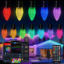 HELLO FAIRY C9 STRAWBERRY LIGHTS - FACETED 20M - MULTI - Like New