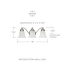Capital Lighting 1363MN-117 Brady Faux White Alabaster Glass, Matte Nickel - Brand New