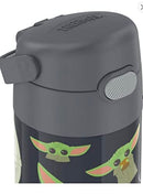 THERMOS FUNTAINER WATER BOTTLE WITH STRAW - 12 OUNCE KIDS MANDALORIAN - Like New