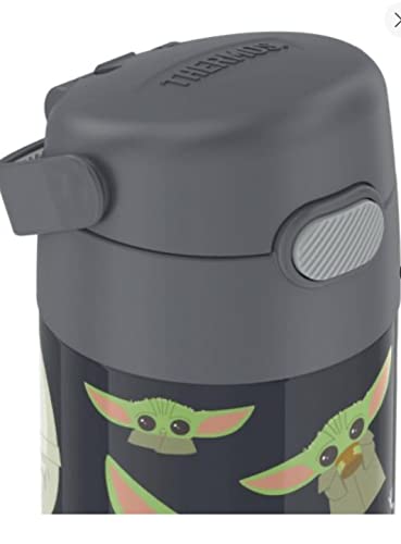 THERMOS FUNTAINER WATER BOTTLE WITH STRAW - 12 OUNCE KIDS MANDALORIAN - Like New