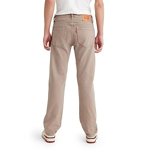 005013400 LEVI'S MEN 501 ORIGINAL FIT JEANS MEN 34X30 ALL BEIGE - Brand New