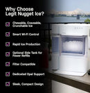 GE PROFILE OPAL 2.0 ULTRA NUGGET ICE MAKER SCALE FILTER WITHOUT SIDE TANK BLACK - Like New