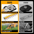HEINPRO CORDLESS HEDGE TRIMMER COMPATIBLE DEWALT 20V BATTERY TOOL ONLY YELLOW - Like New