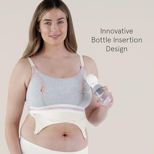 9301BA BRAVADO DESIGNS PUMPING BRA SIZE S/P - DOVE HEATHER - Brand New