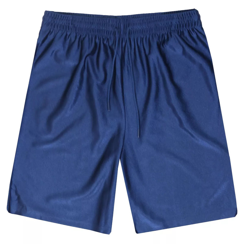JUMP START MEN'S MOISTURE-WICKING PERFORMANCE DAZZLE SHORTS - SIZE: 2XL - NAVY - Brand New
