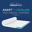 TEMPUR-PEDIC TEMPUR ADAPT+ 3" MATTRESS TOPPER,MEDIUM,11386110 - WHITE - Brand New